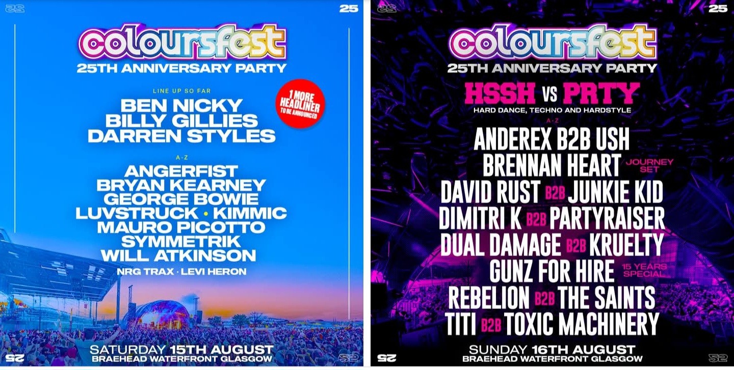 Coloursfest 25th Anniversary *Weekend * 